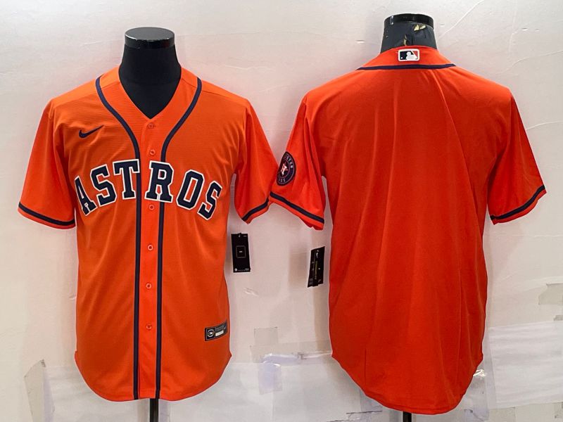 Men Houston Astros Blank Orange Game Nike 2022 MLB Jerseys1->houston astros->MLB Jersey